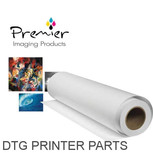 Premier Generations 13&quot; X 8&quot; Photo Bright Satin Canvas Paper Roll-DTG Printer Parts