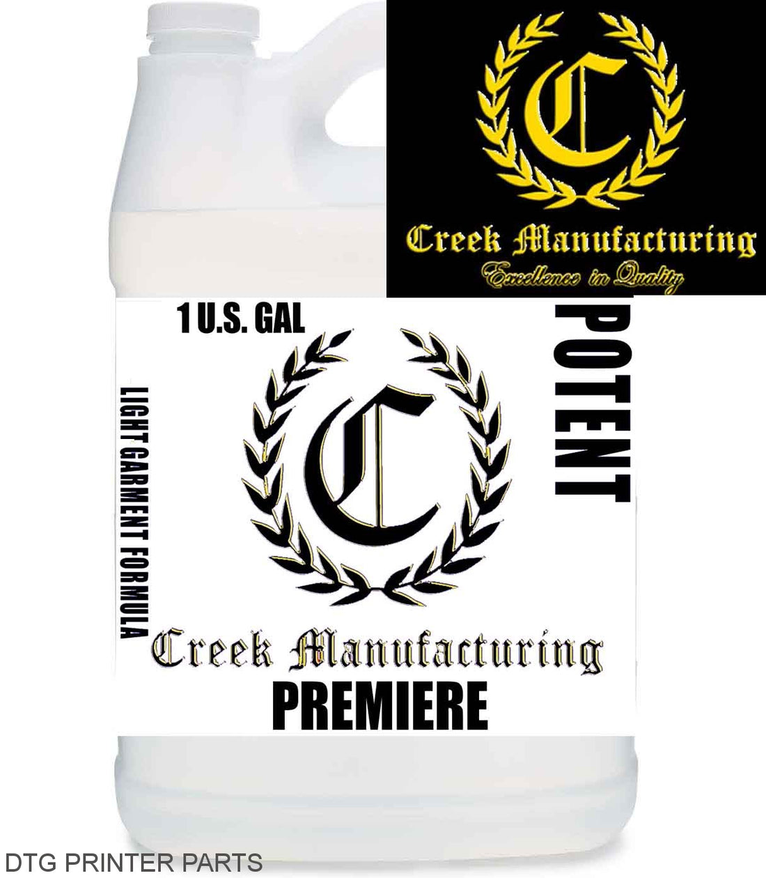 Creek Premiere POTENT VIBRANT Cotton Light Pretreat-DTG Printer Parts